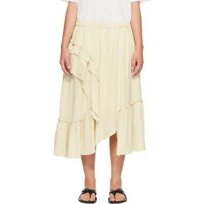 Ymc You Must Create Ymc Yellow Draped Skirt In Multi
