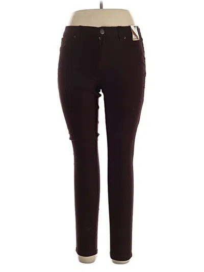 Pre-owned Ymi Active Pants In Burgundy