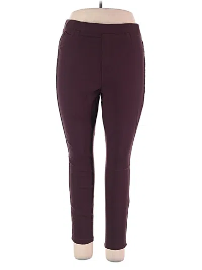Pre-owned Ymi Active Pants In Burgundy