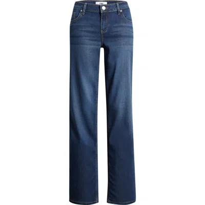 Ymi Britney Low Rise Wide Leg Jeans In Blue