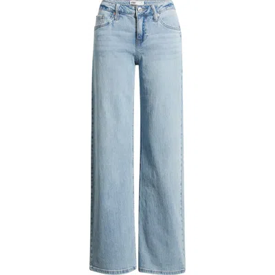 Ymi Britney Low Rise Wide Leg Jeans In Blue
