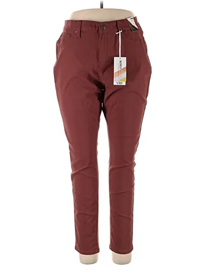 Ymi Casual Pants In Burgundy