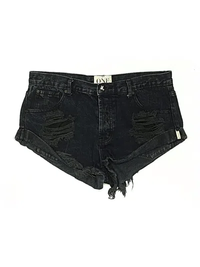 Pre-owned Ymi Denim Shorts In Black