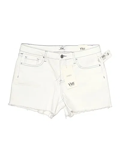 Ymi Denim Shorts In White