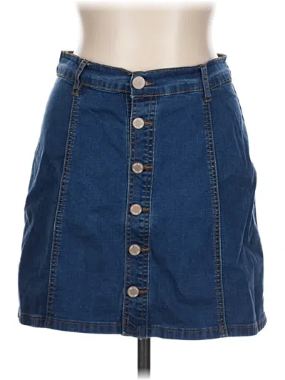 Pre-owned Ymi Denim Skirt In Blue
