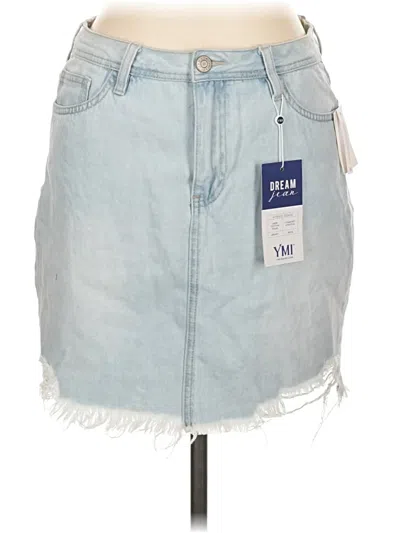 Pre-owned Ymi Denim Skirt In Blue