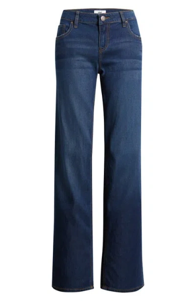 Ymi High Waist Wide Leg Jeans In Blue