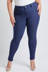 Ymi Hyperstretch Forever Color Mid Rise Pant - Plus In Navy
