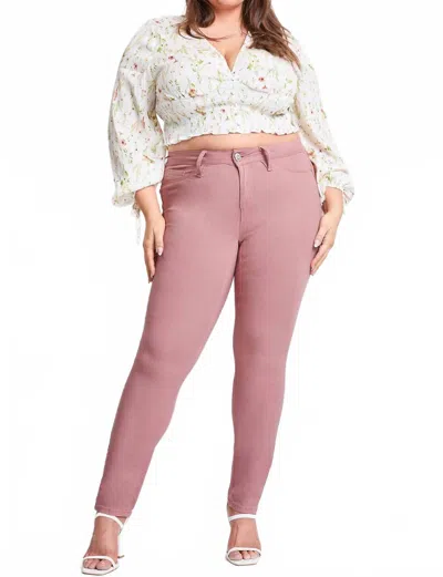 Ymi Hyperstretch Skinny Jean - Plus In Canyon Rose In Multi