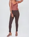 Ymi Hyperstretch Skinny Jean In Clove In Brown