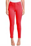 Ymi Hyperstretch Skinny Jeans In Red In Red