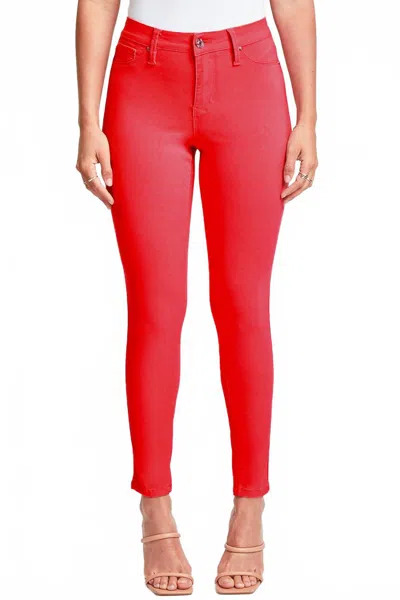 Ymi Hyperstretch Skinny Jeans In Red