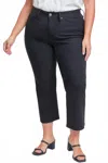 Ymi Hyperstretch Wide Leg Crop Pants - Plus In Black In Black