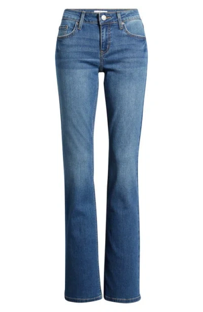 Ymi Jessie Mid Rise Bootcut Jeans In Blue