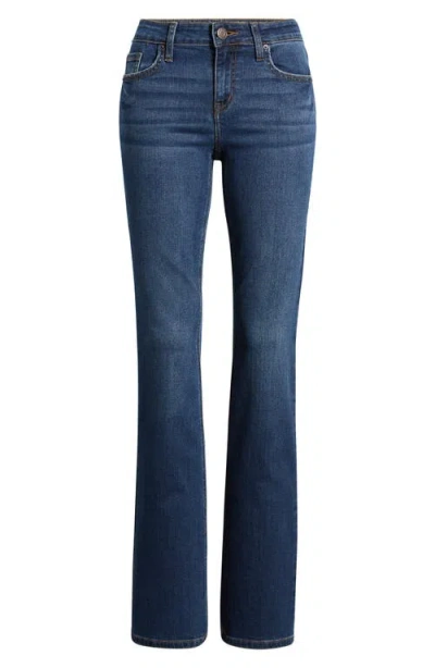 Ymi Jessie Mid Rise Bootcut Jeans In Blue