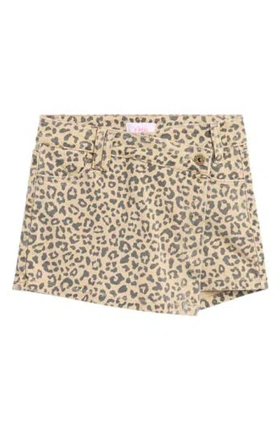 Ymi Kids' Asymmetric Denim Wrap Skort