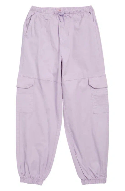 Ymi Kids' Poplin Parachute Joggers In Lavender