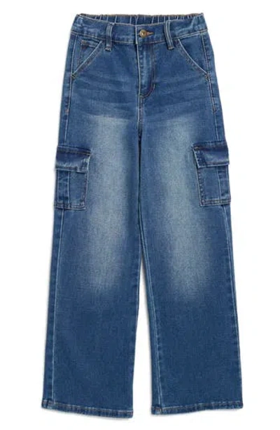 Ymi Kids' Skater Cargo Jeans In Med