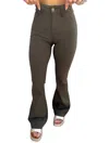 YMI LAINEY HYPERSTRETCH HIGH RISE FLARE JEANS IN OLIVE