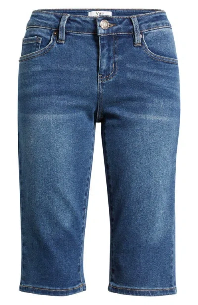 Ymi Low Rise Capri Jeans In Blue