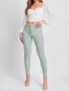Ymi Mid-rise Hyperstretch Skinny Jean In Jade