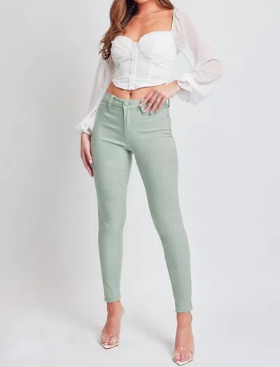 Ymi Mid-rise Hyperstretch Skinny Jean In Jade