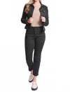 Ymi Missy Vintage High Rise Slim Straight Jeans In Faded Black In Black