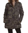 Ymi Multiple Cargo Pockets Coat In Camouflage In Black