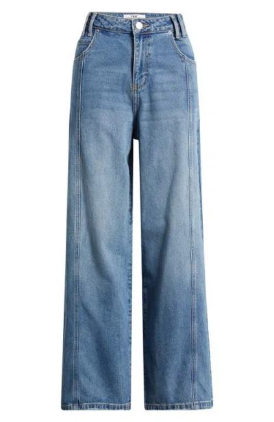 Ymi Relaxed Extra Baggy Wide Leg Jeans In Black