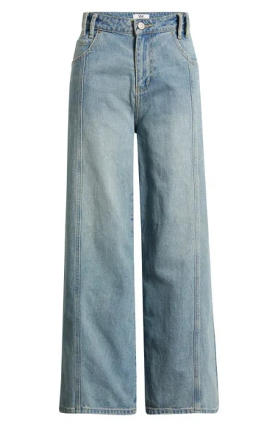 Ymi Relaxed Extra Baggy Wide Leg Jeans In Black