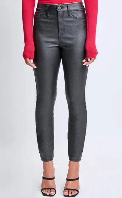Ymi Starry Night Metallic Skinny Jean In Black