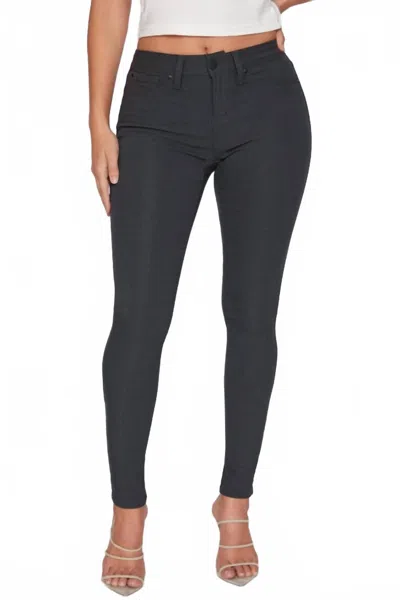 Ymi Women's Bianca Mid-rise Skinny Jeans In Black