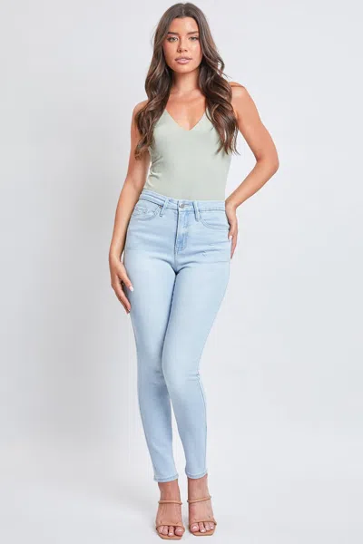 Ymi Women's Curvy Fit Skinny Jeans In Blue