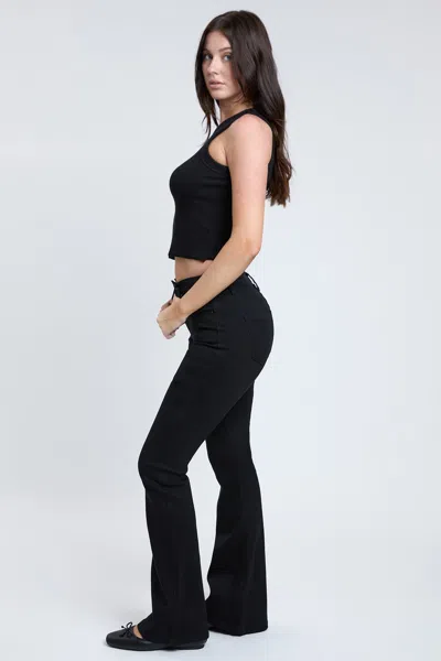Ymi Women's Essential Flare Jeans In Black