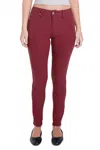Ymi Women's Hyper Stretch Colored Jeans In Dark Rose In Multi