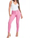 Ymi Hyperstretch Skinny Jean In Flamingo Pink In Pink