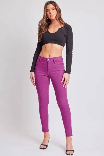 Ymi Women's Hyperstretch Skinny Pants, Berry Rose