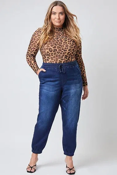 Ymi Women's Plus Loungewear Jogger In Blue