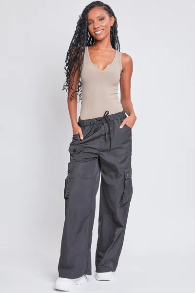 Ymi Women's Relaxed Cargo Pants In Black