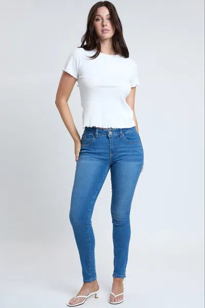 Ymi Women's Sustainable Wannabettabutt Skinny Jeans In Blue