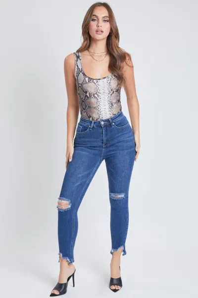 Ymi Women's Vintage Dream Straight Ankle Jeans In Blue