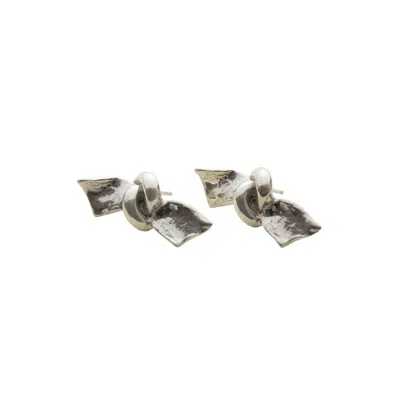 Yoaa Women's Ribbon Earrings,sterling Silver