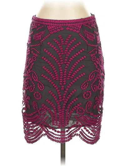 Pre-owned Yoana Baraschi Casual Skirt In Burgundy