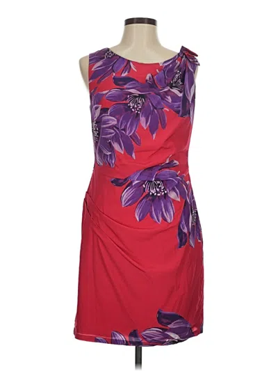 Pre-owned Yoana Baraschi Cocktail Dress In Burgundy