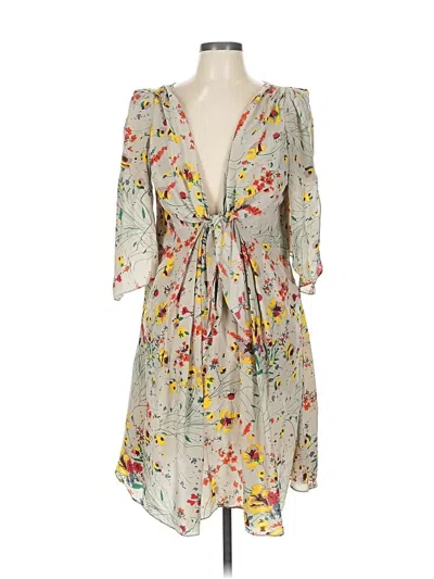 Pre-owned Yoana Baraschi Cocktail Dress In Gray