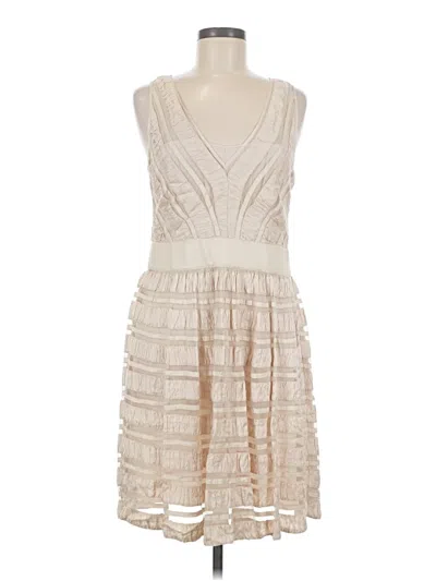Pre-owned Yoana Baraschi Cocktail Dress In Ivory
