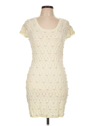 Pre-owned Yoana Baraschi Cocktail Dress In Ivory