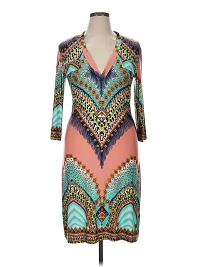 Pre-owned Yoana Baraschi Cocktail Dress In Teal