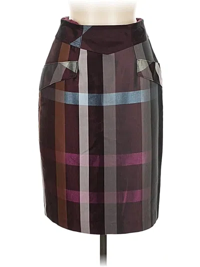 Pre-owned Yoana Baraschi Formal Skirt In Brown