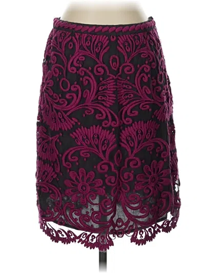 Pre-owned Yoana Baraschi Formal Skirt In Burgundy